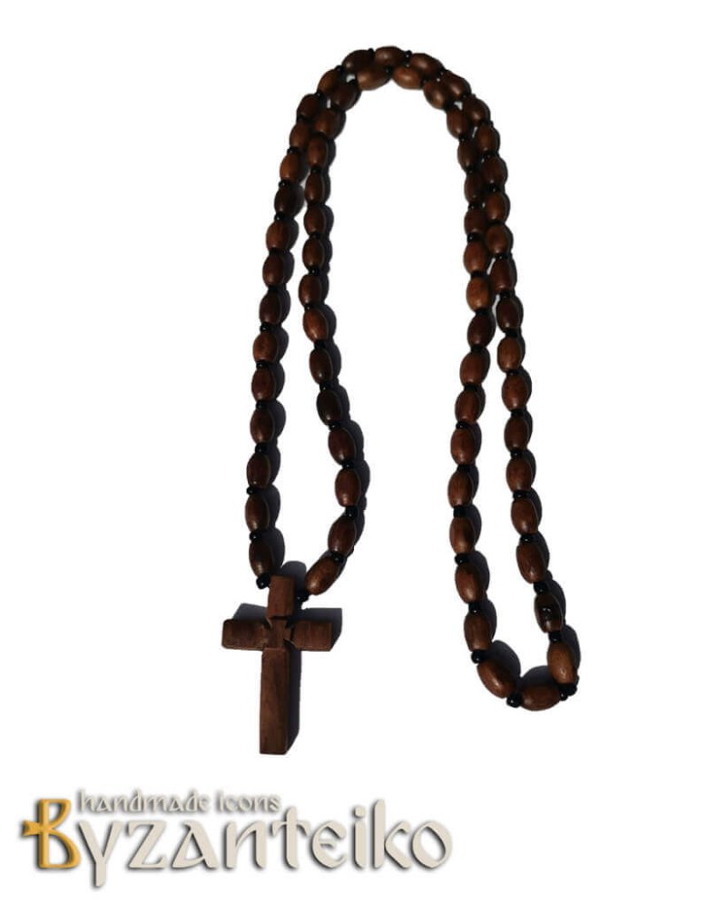Wooden Neck Cross Mount Athos
