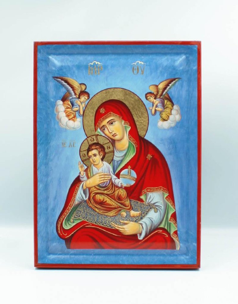 Virgin Mary of Corfu with Background