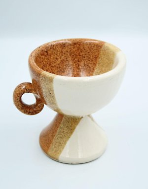 Two-color Clay Household Incense Burner (White-Brown)