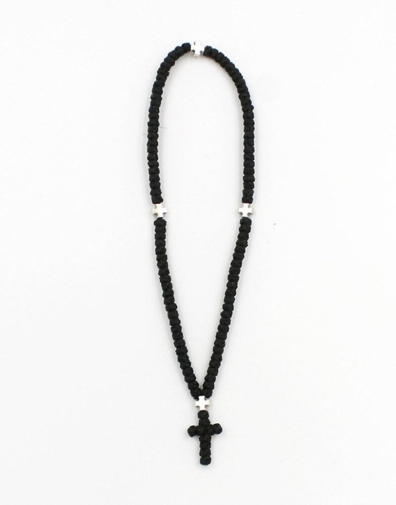 Prayer Rope 100 knots waxed with Thin Knots - Mount Athos