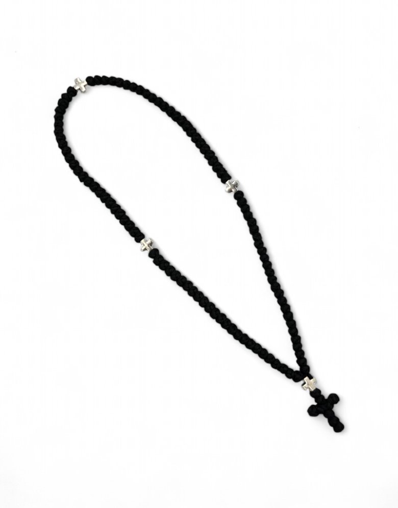 Prayer Rope 100 knots waxed with Thin Knots - Mount Athos