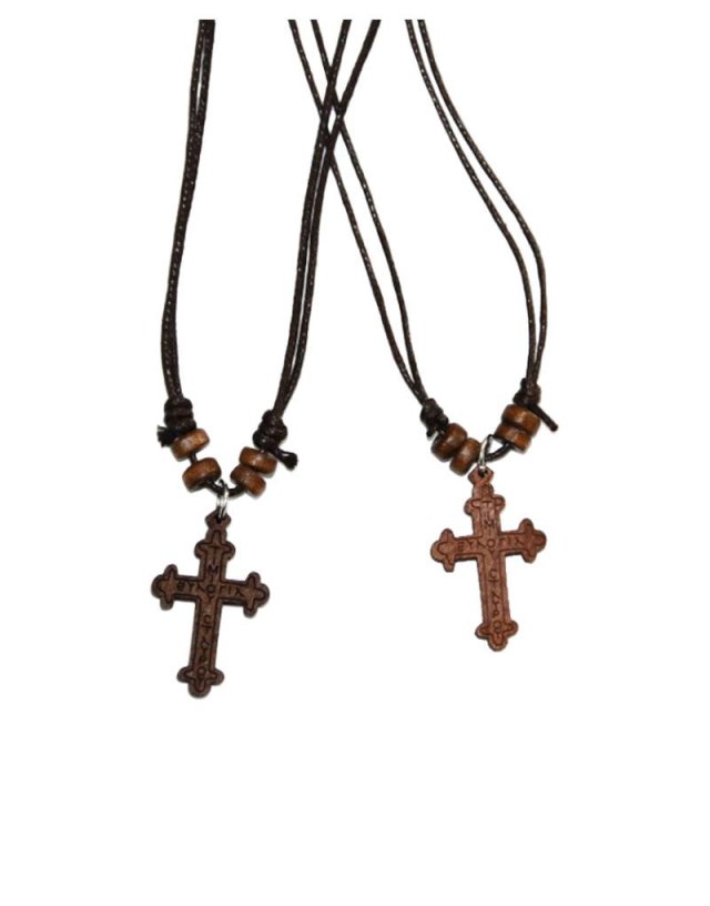 Wooden Cross Necklace