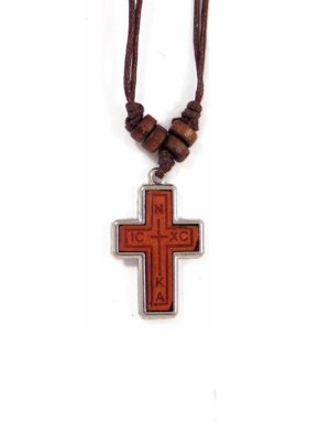 Wooden Cross Necklace