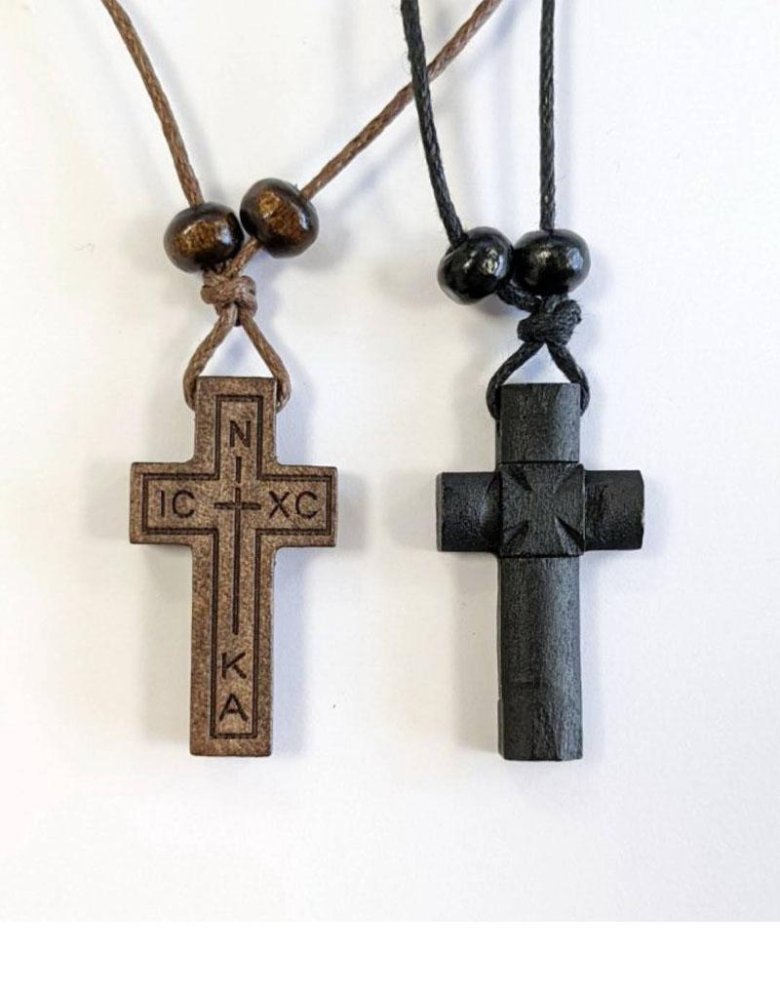 Wooden Cross Necklace