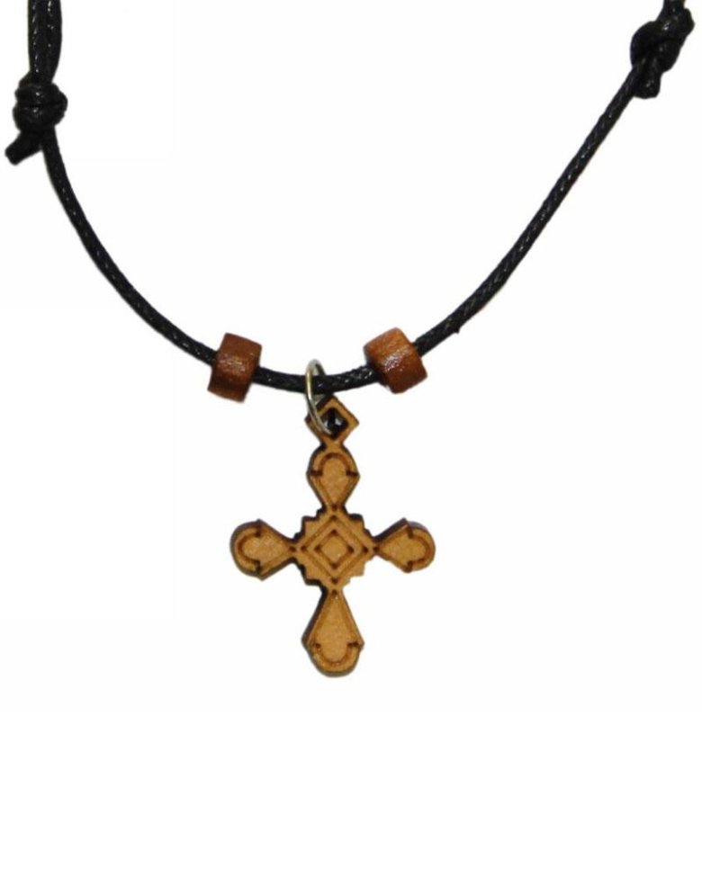 Wooden Cross Necklace