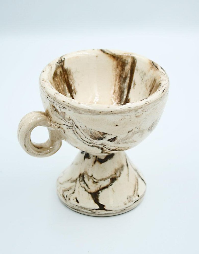 Clay Household Incense Burner marble effect